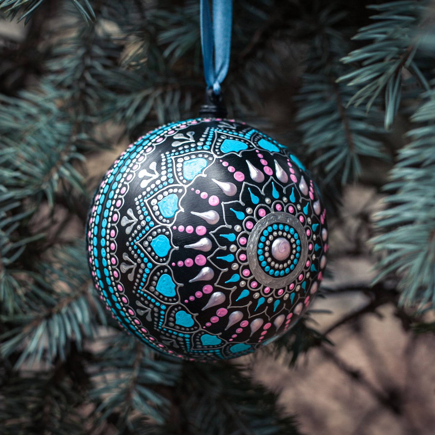 Turquoise Blue Christmas Bauble