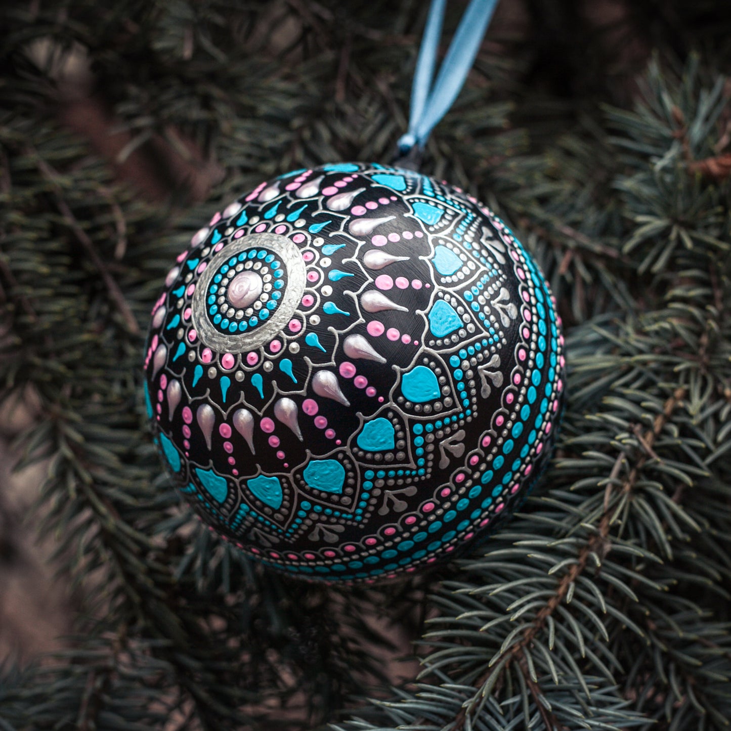 Turquoise Blue Christmas Bauble