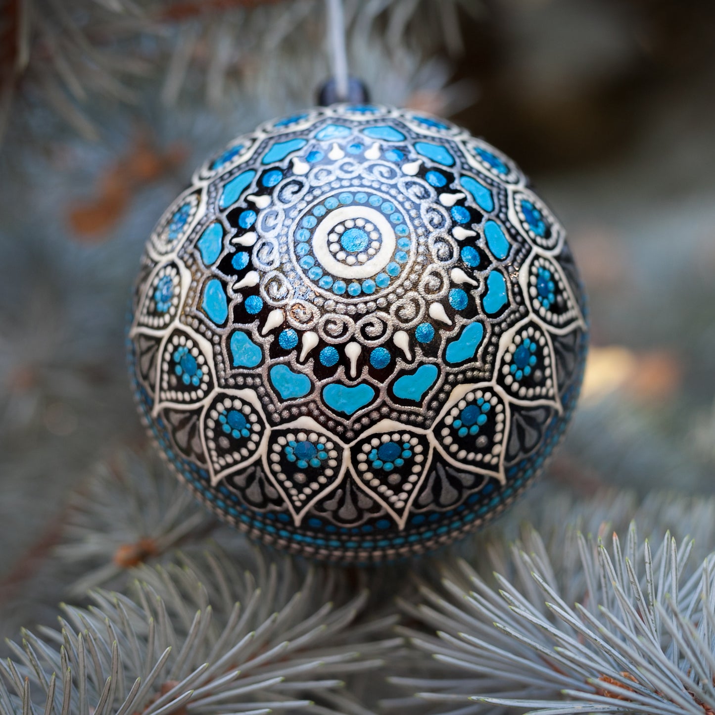 Blue Christmas Ornament