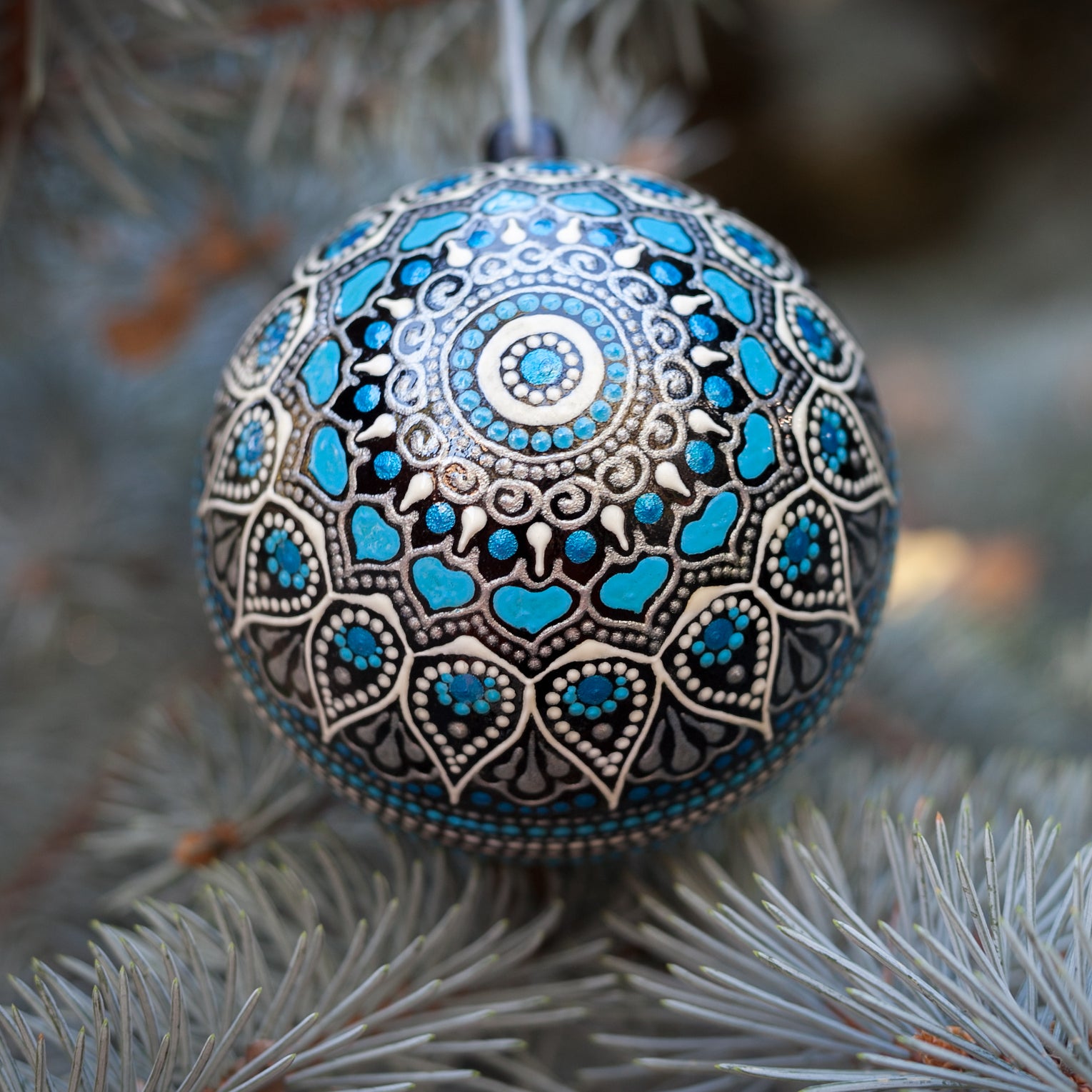 Blue Christmas Ornament