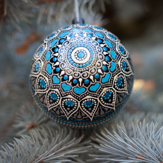 Blue Christmas Ornament