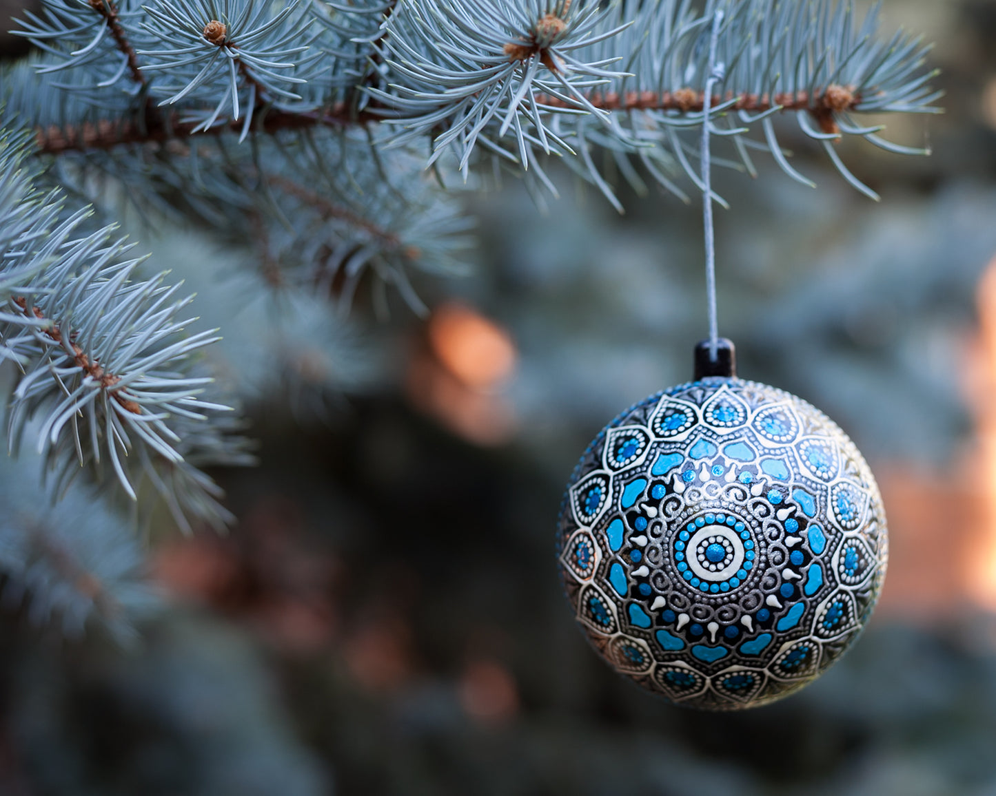 Blue Christmas Ornament
