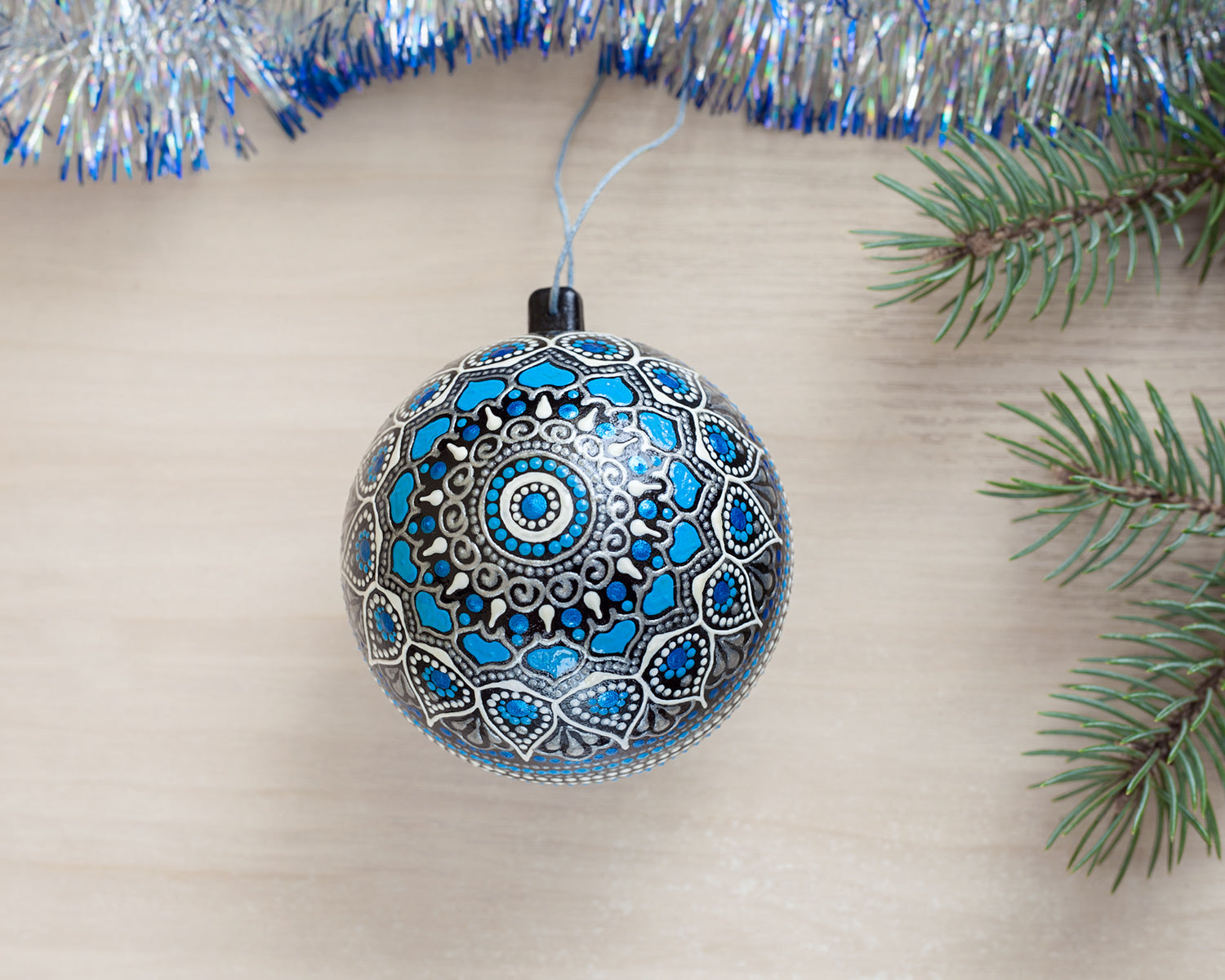 Blue Christmas Ornament