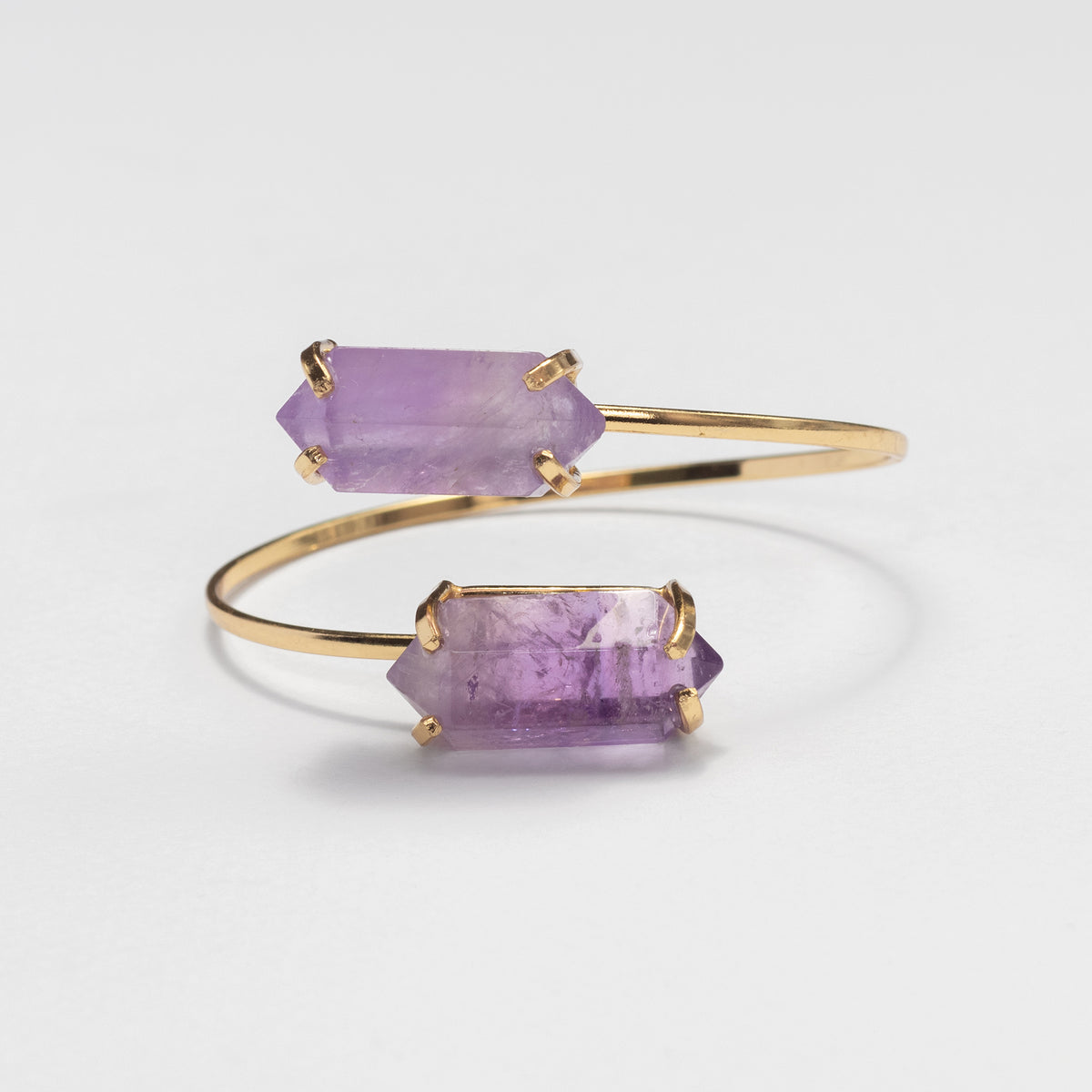 Bracelet double en améthyste