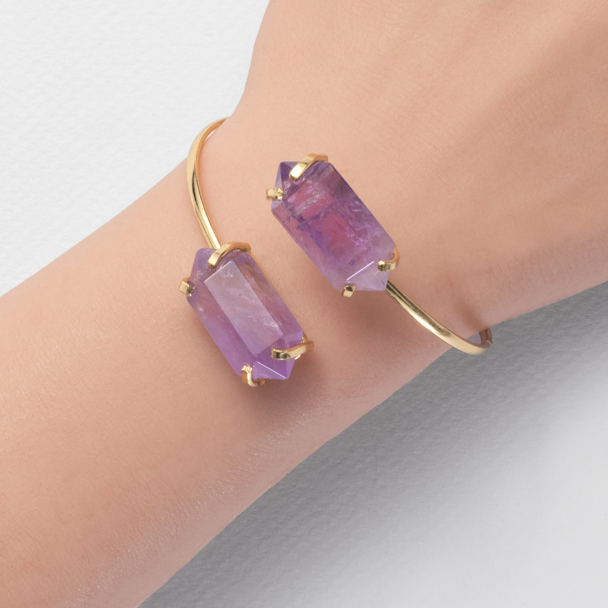 Bracelet double en améthyste