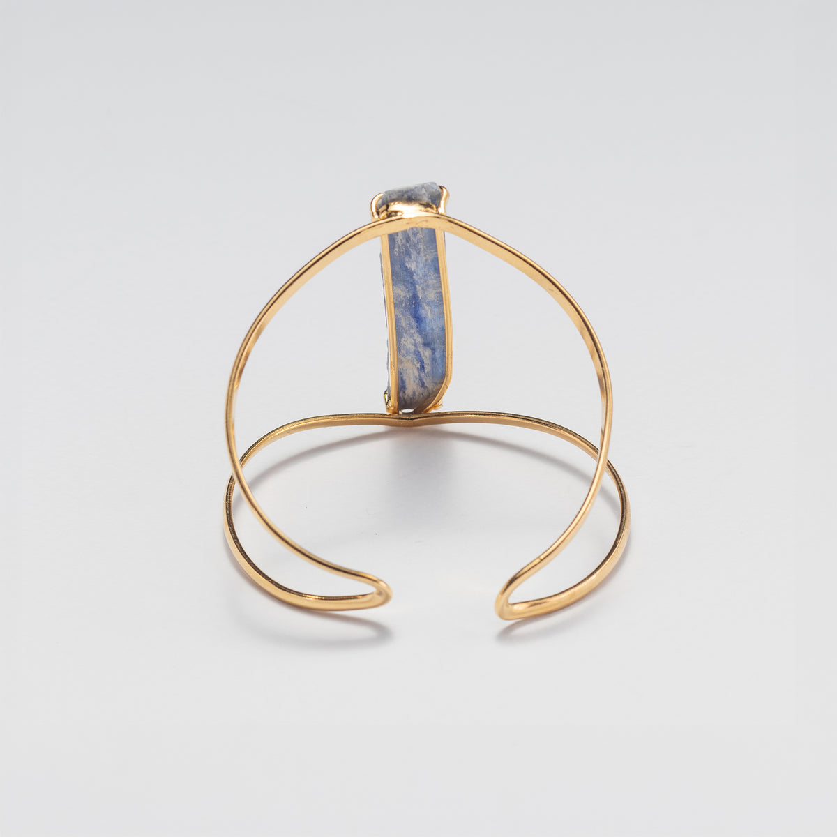 Bracelet en cyanite bleue brute