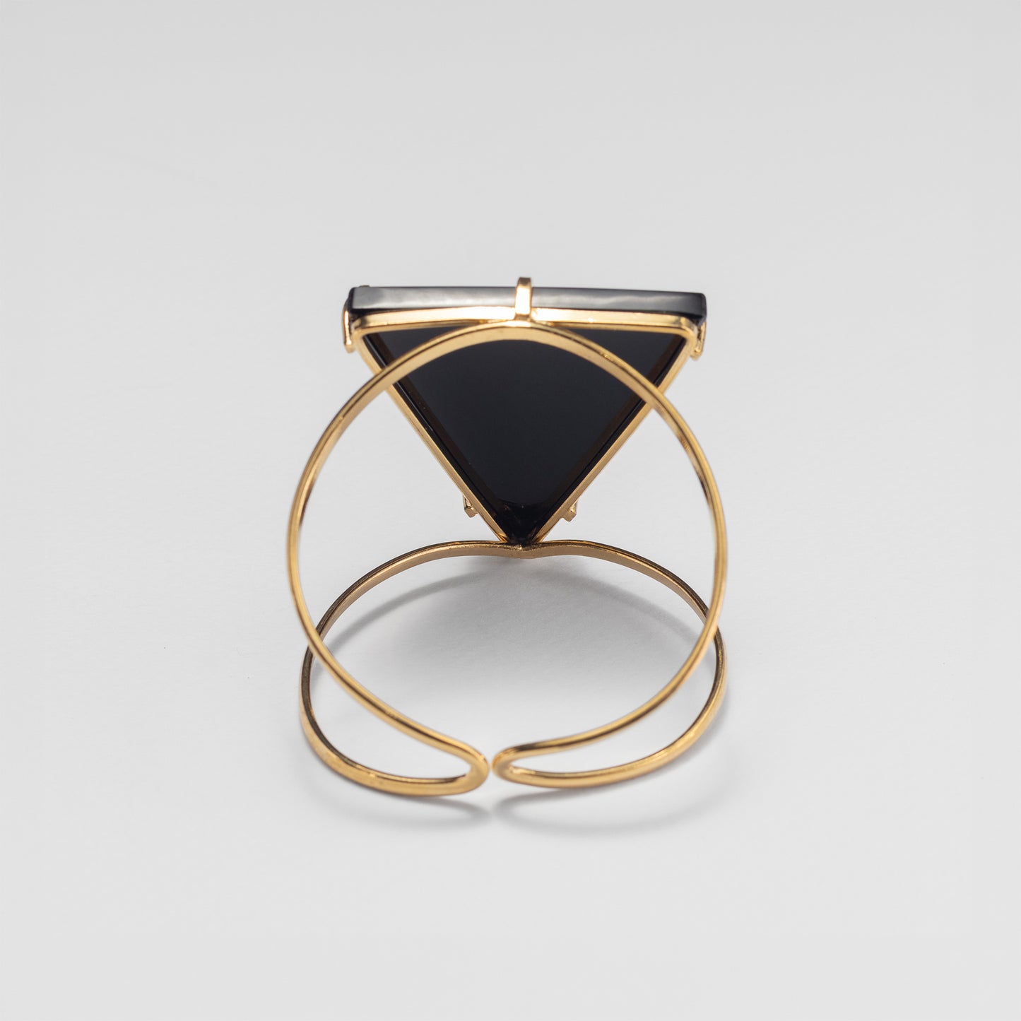 Bracelet en onyx noir triangulaire