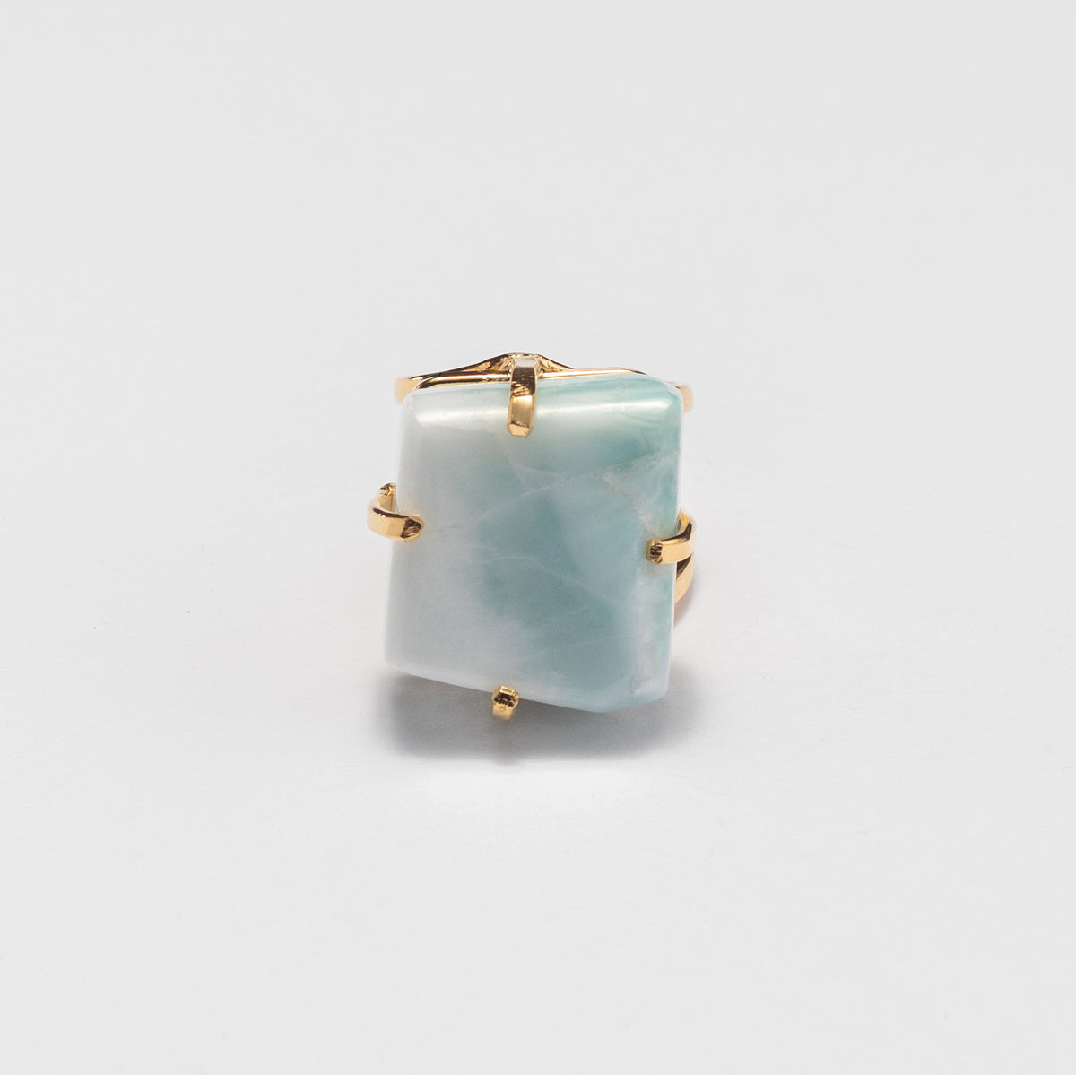Freeform larimar ring