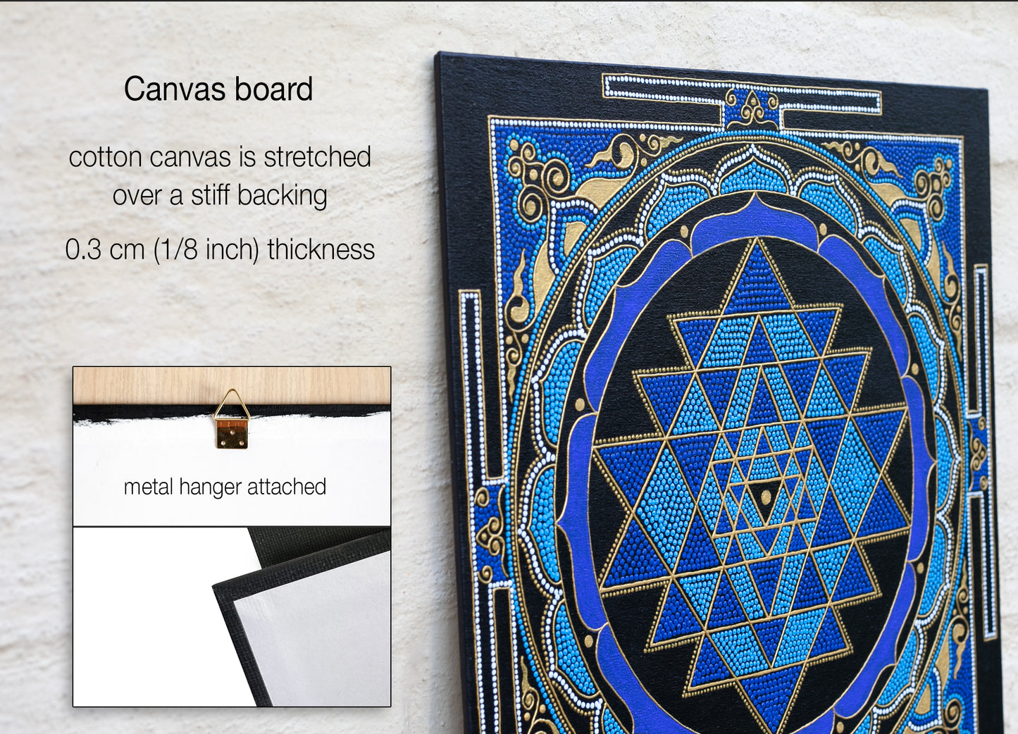 Sri Yantra Blue