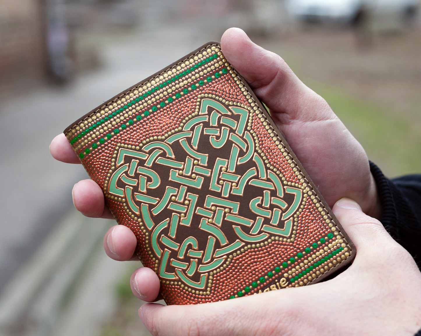 Celtic Knot Passport Cover