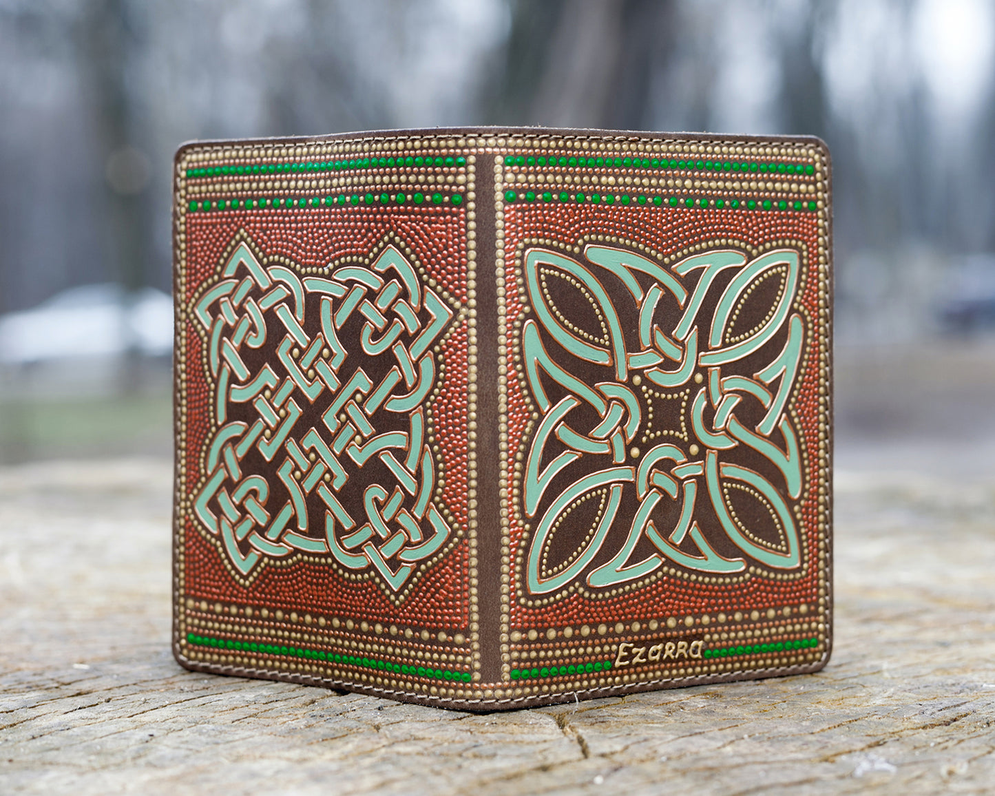 Celtic Knot Passport Cover