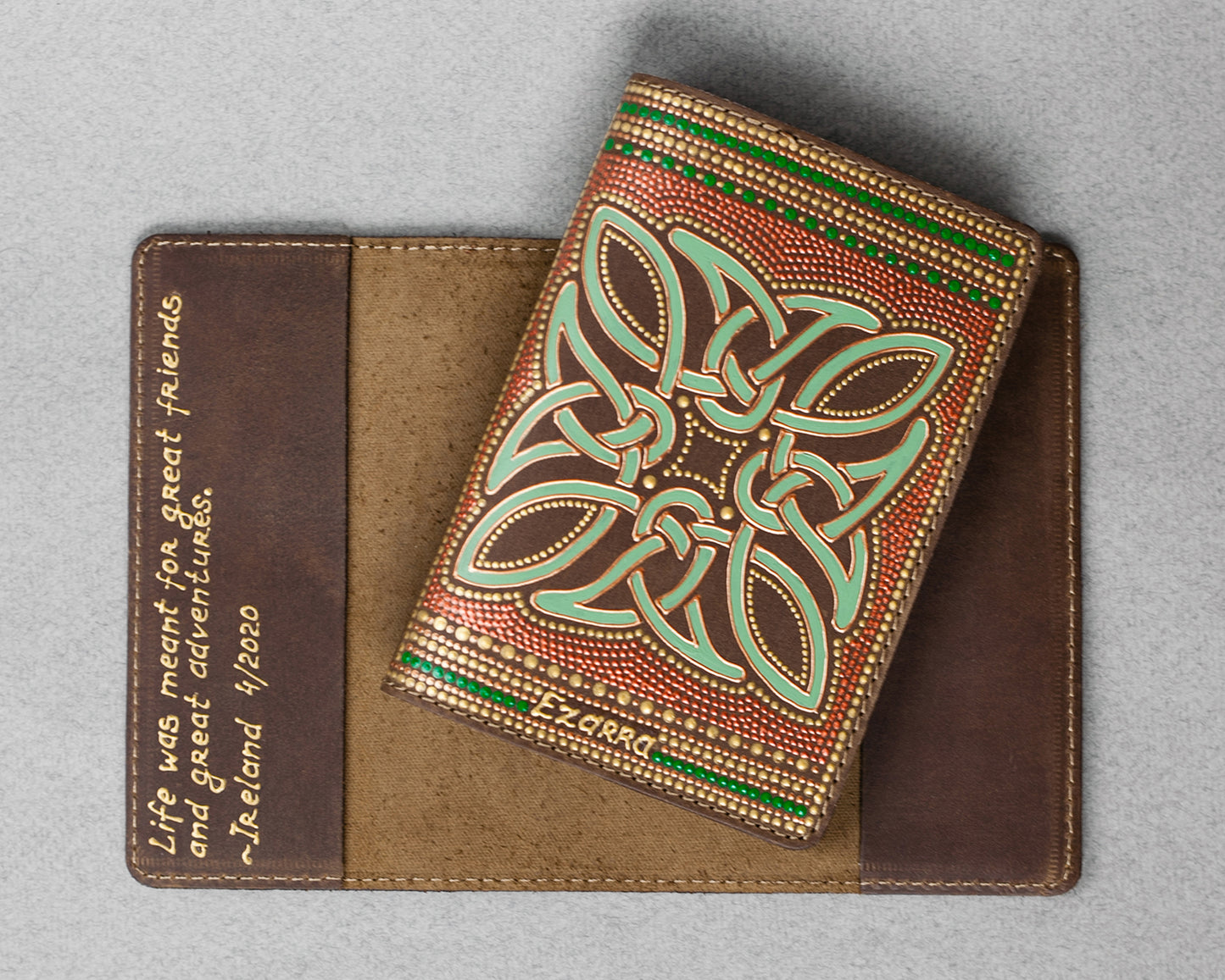 Celtic Knot Passport Cover