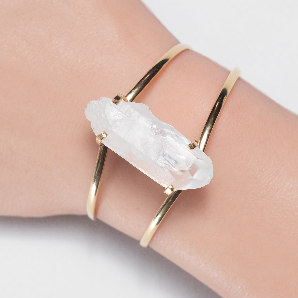 Bracelet en Quartz lémurien avec pointe