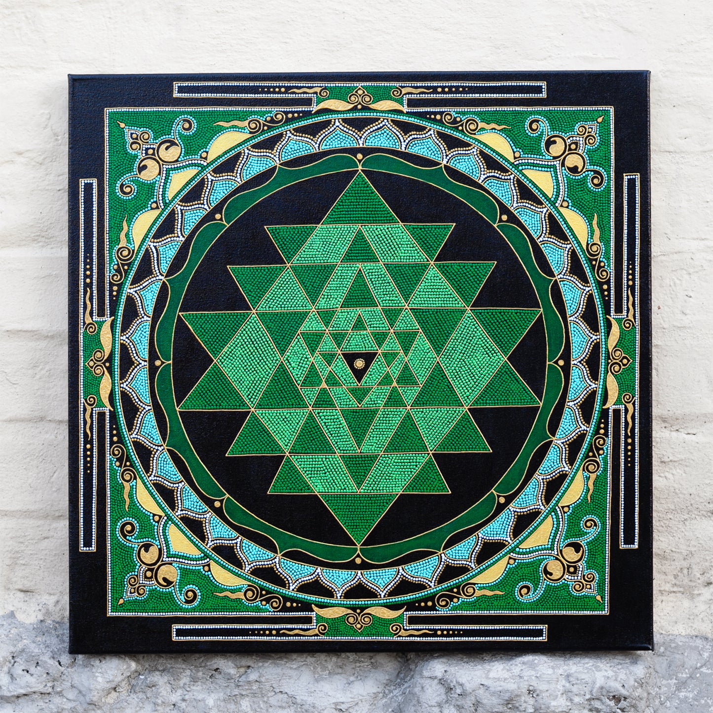 Sri Yantra Green - board