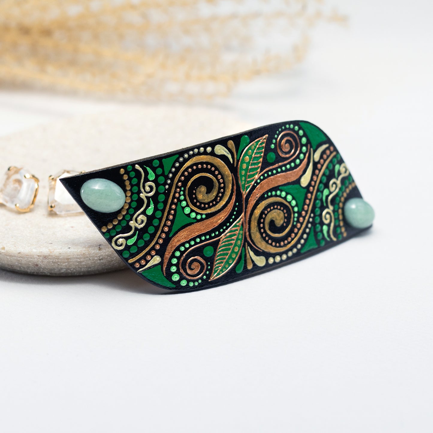Barrette à cheveux 'Azurée'
