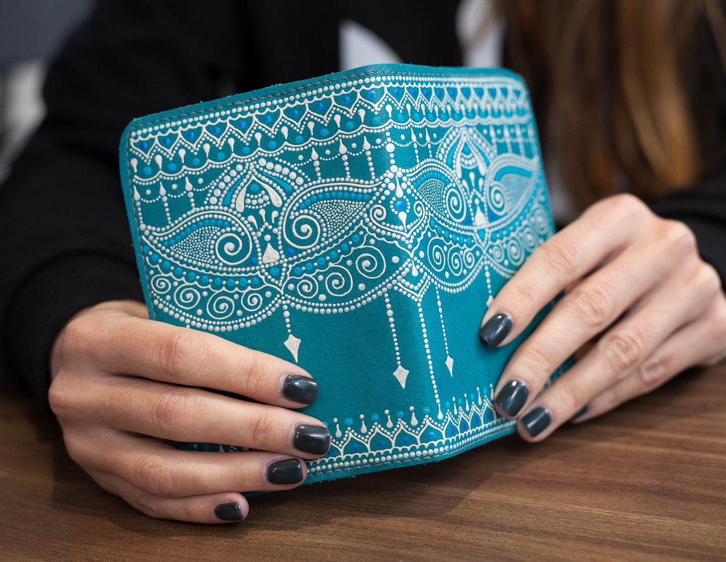 Protège-passeport Boho Blue