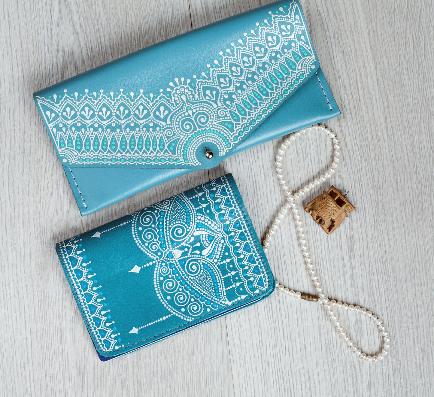 Protège-passeport Boho Blue