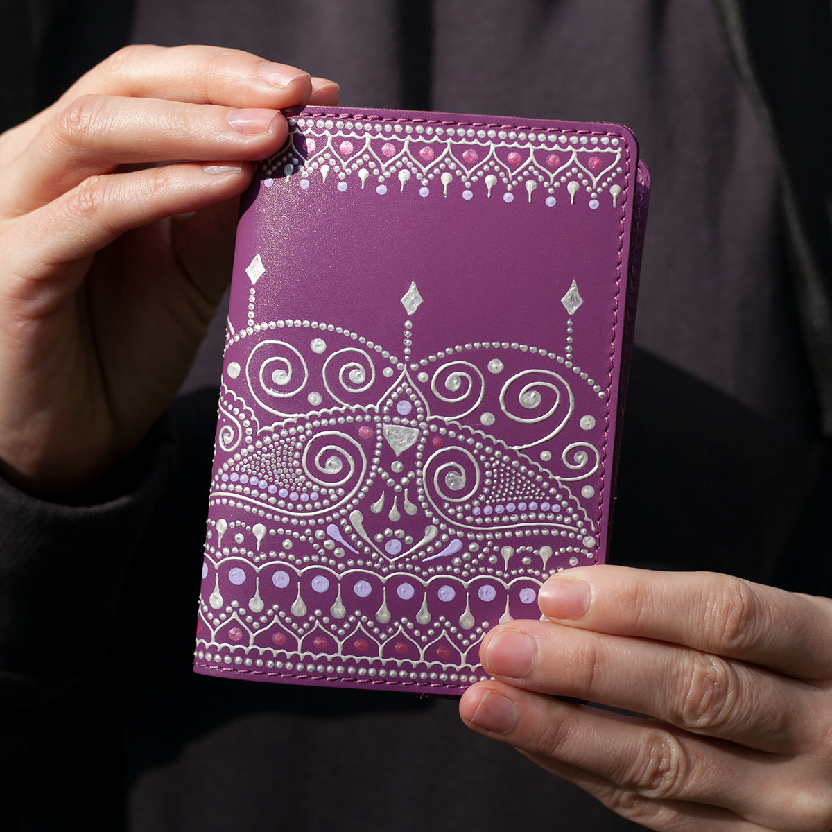 Protège-passeport Boho Purple