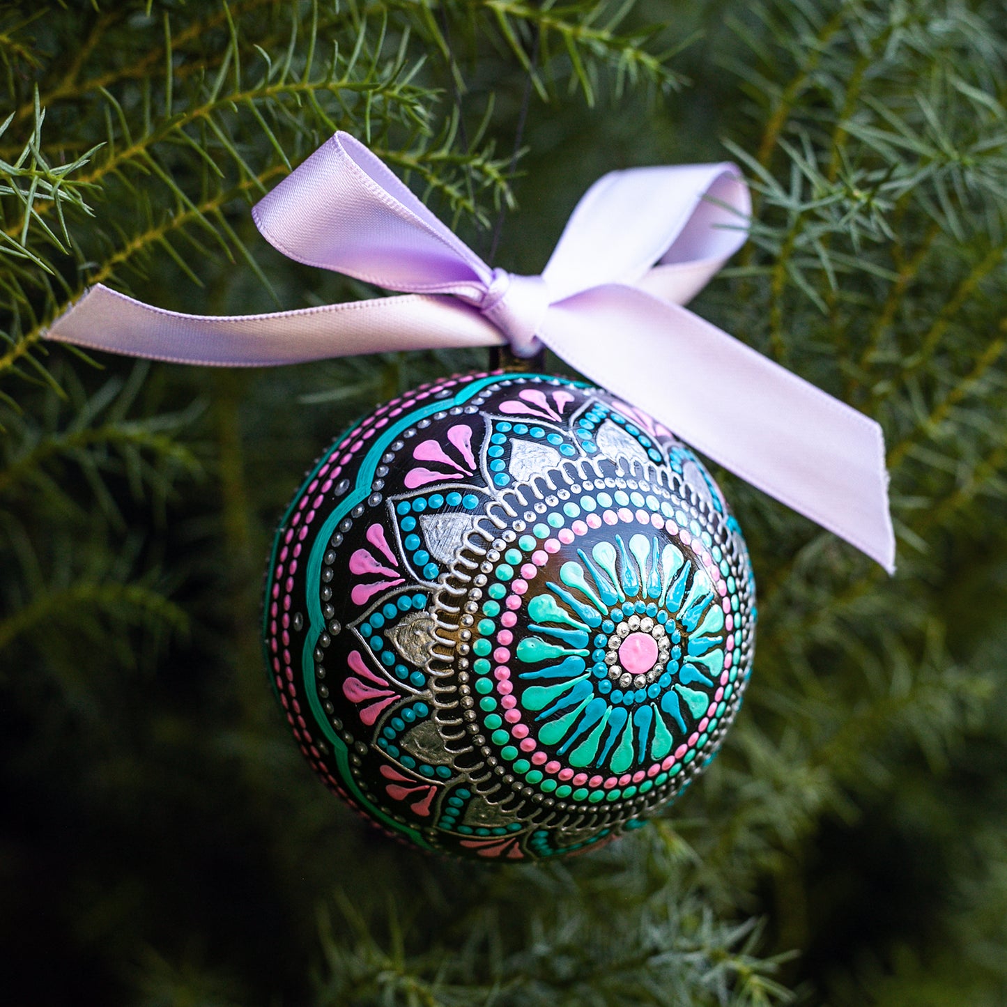 Blue Star Christmas Bauble