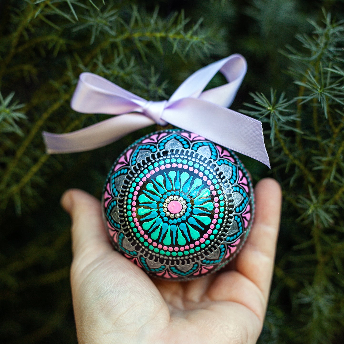 Blue Star Christmas Bauble