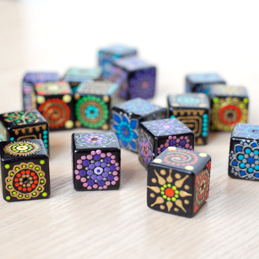 Mélange de perles cubiques
