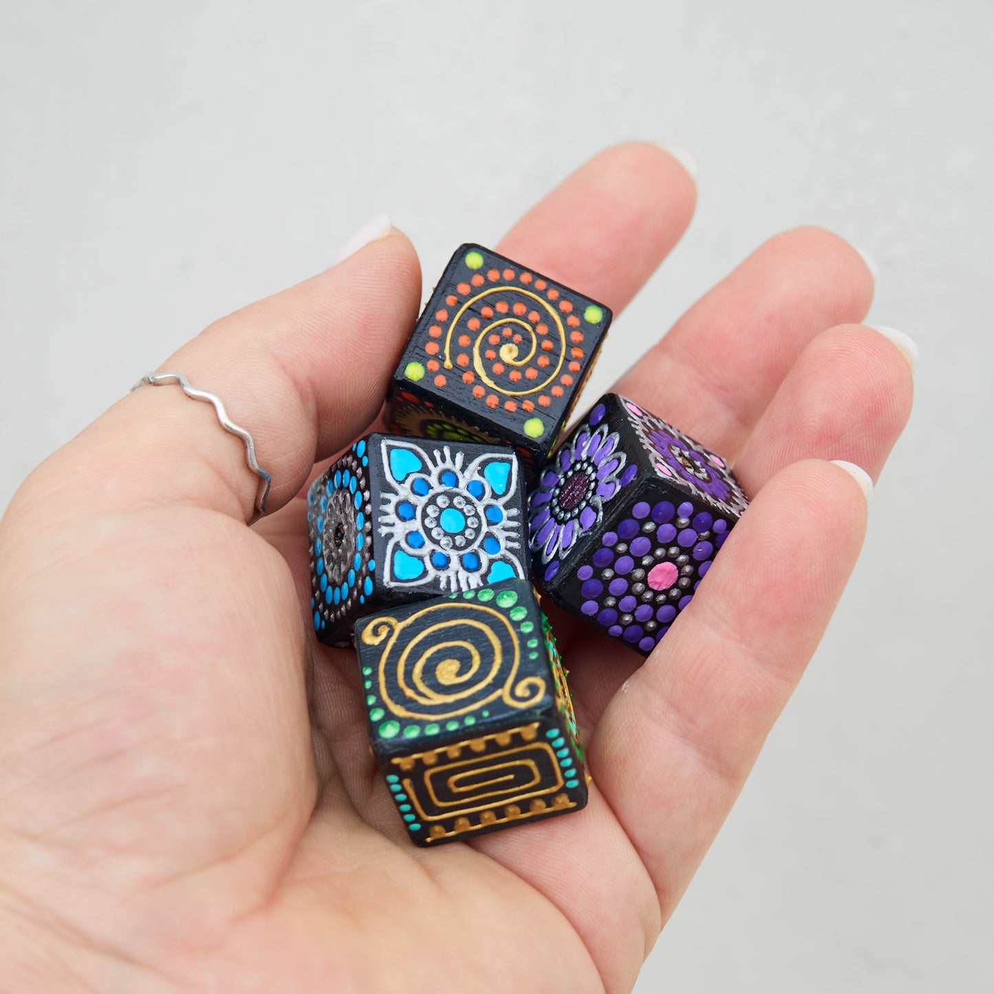 Mélange de perles cubiques