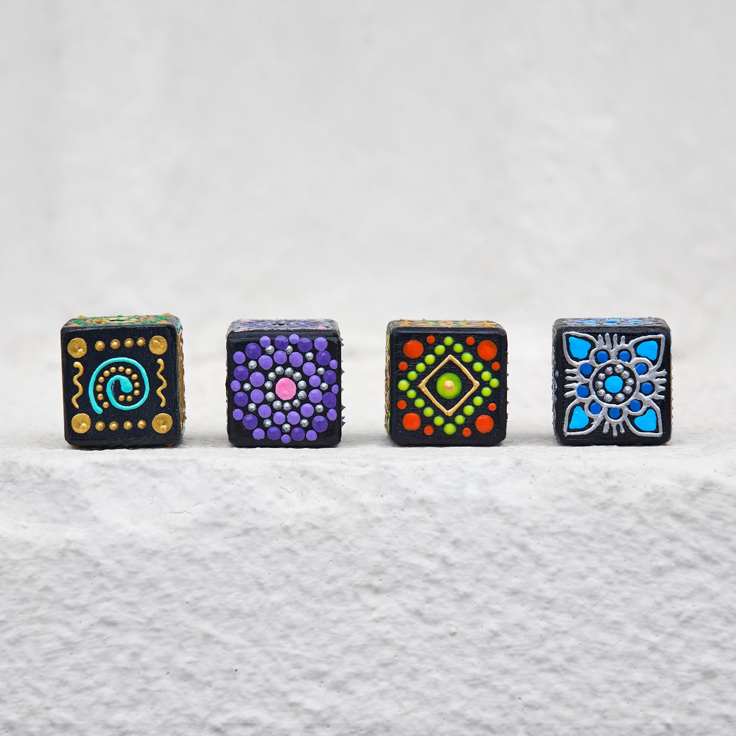 Mélange de perles cubiques