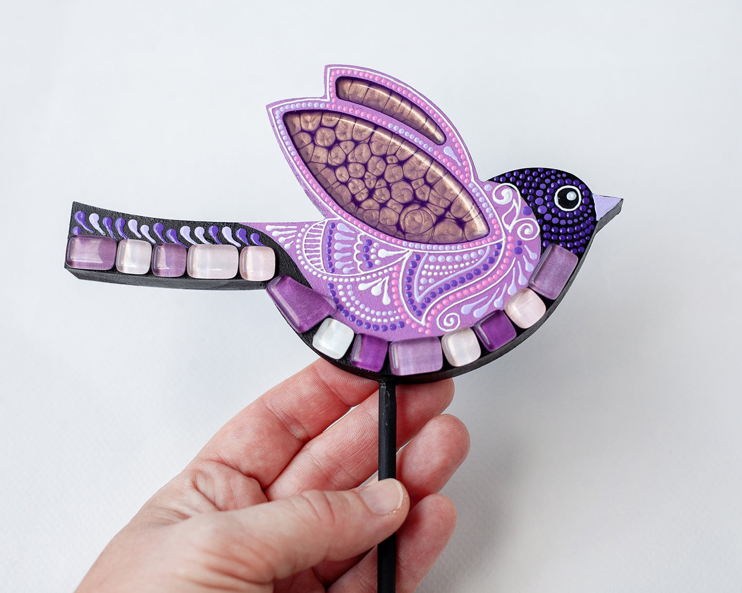 Bird for Garden Decoration - Purple