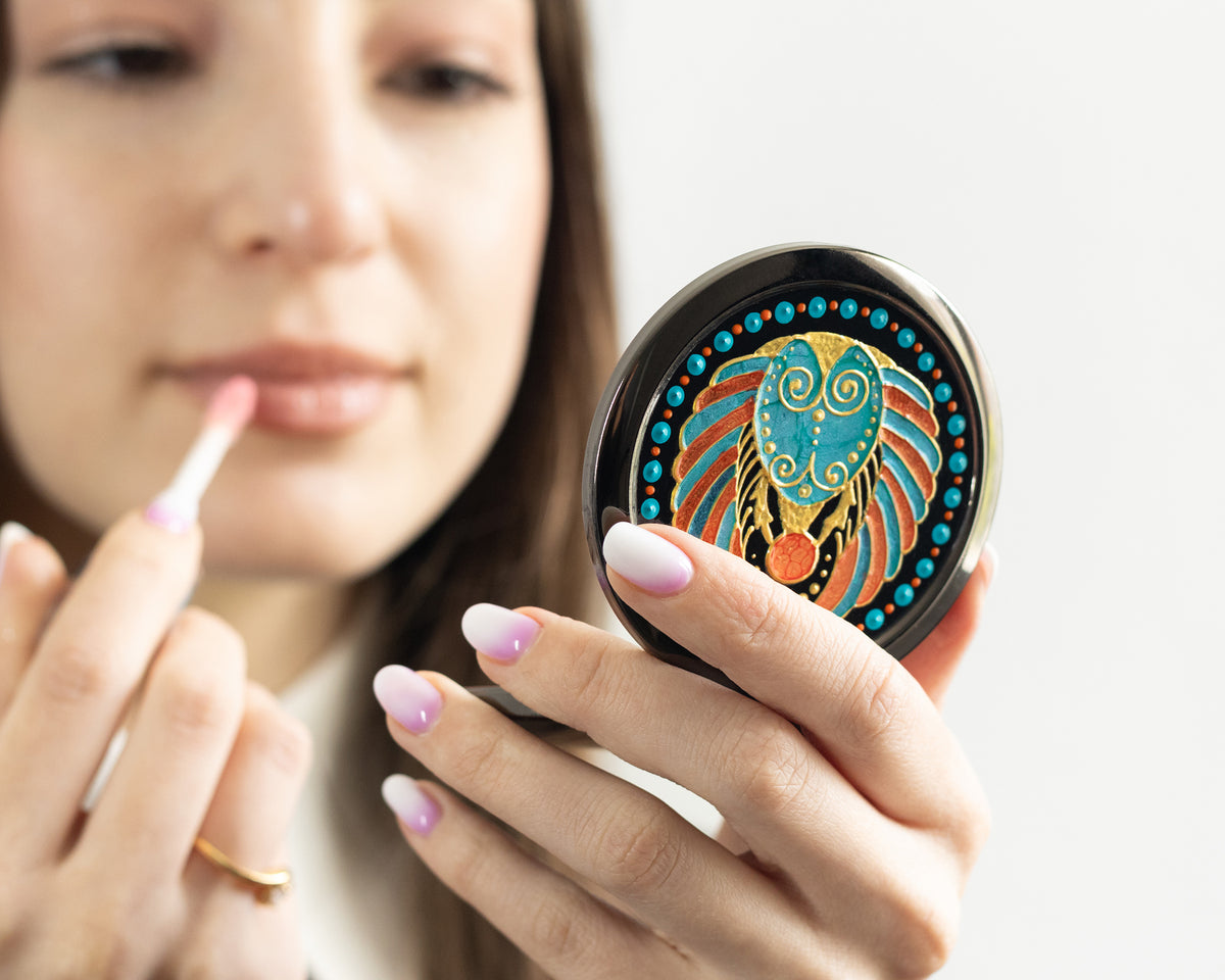 Miroir compact 'Jardin du soleil'