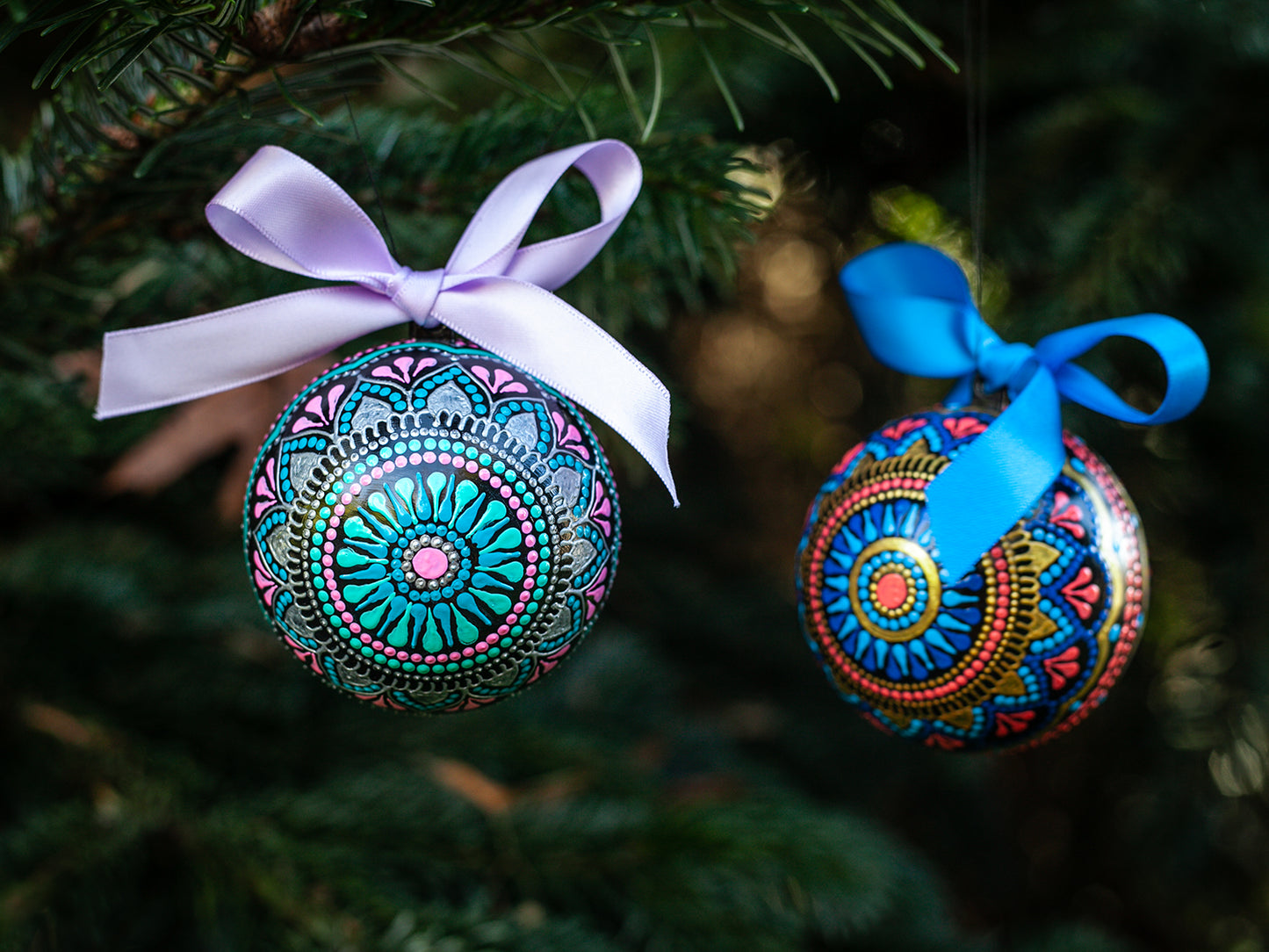 Blue Star Christmas Bauble