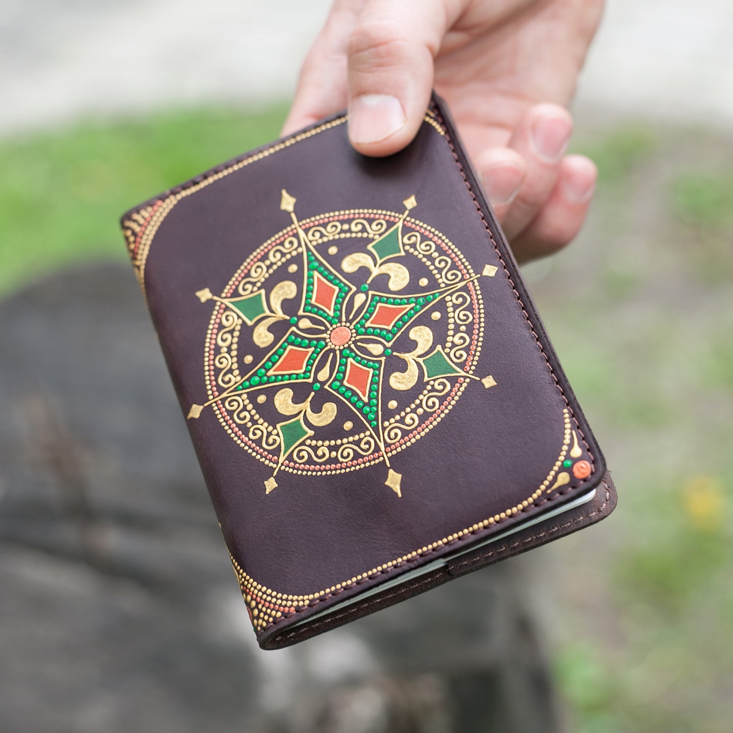 Compass Rose Passport Cover