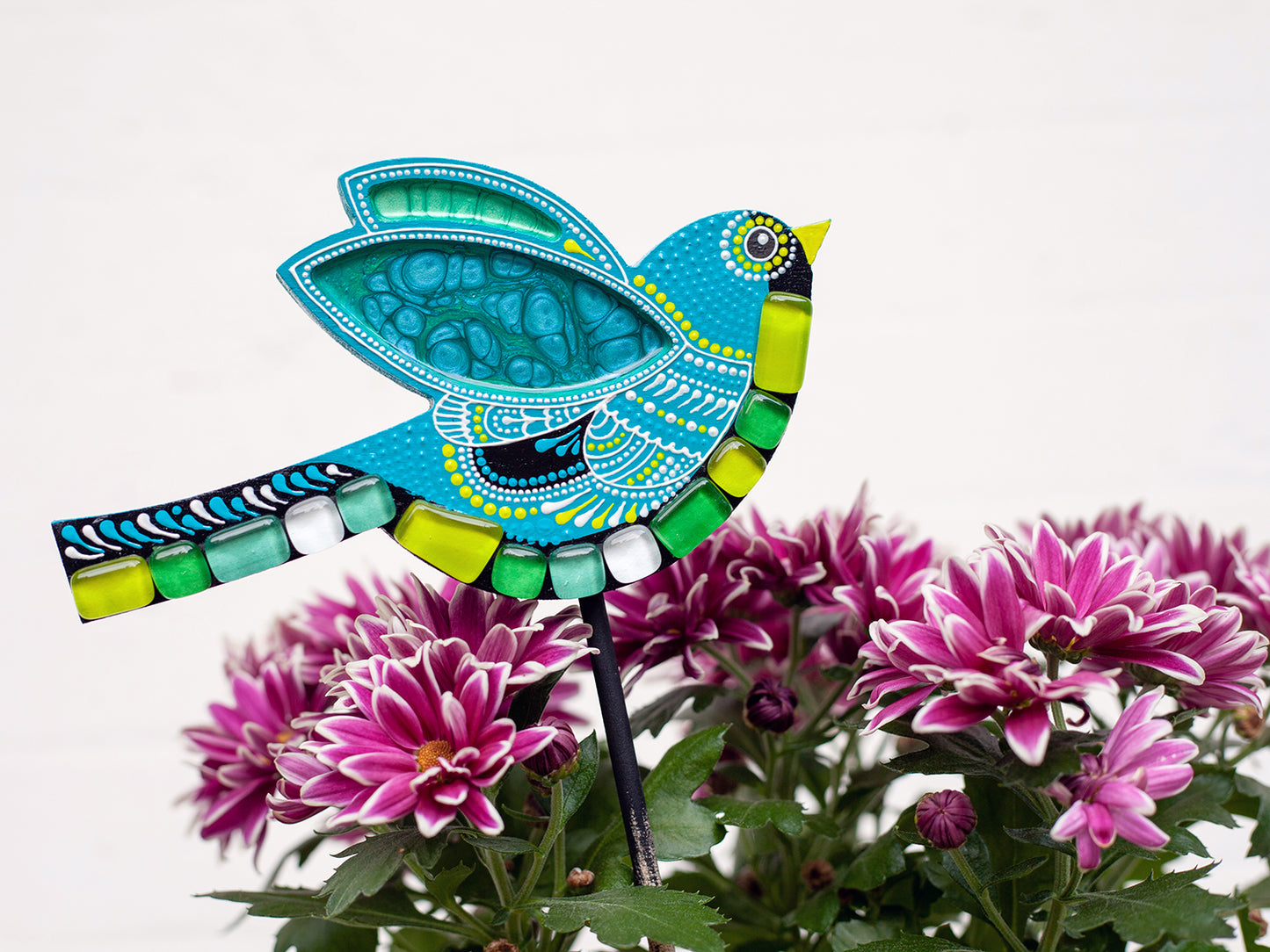 Bird for Garden Decoration - Turquoise
