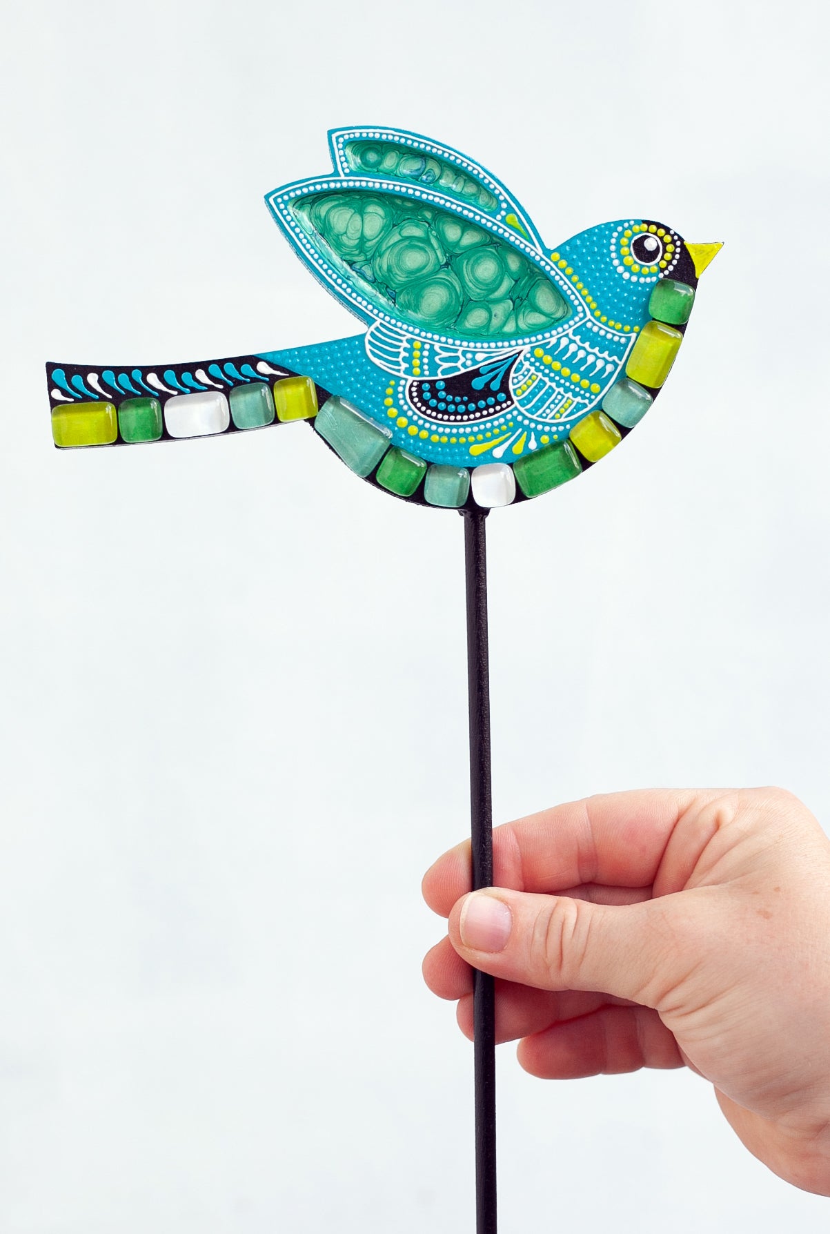 Bird for Garden Decoration - Turquoise