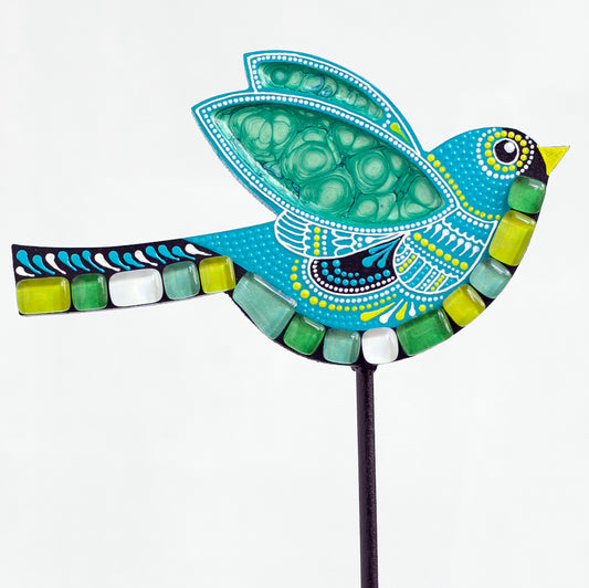Bird for Garden Decoration - Turquoise