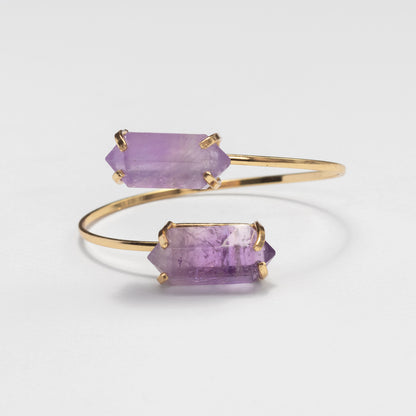 Bracelet double en améthyste