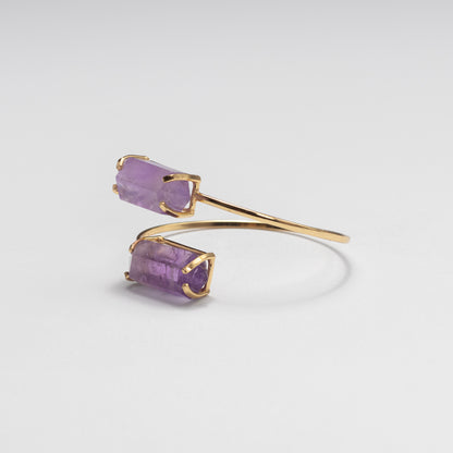 Bracelet double en améthyste