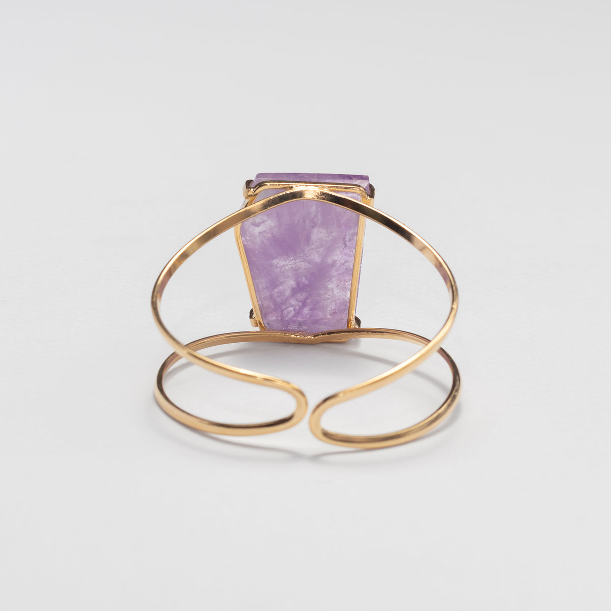 Bracelet en améthyste forme libre facettée