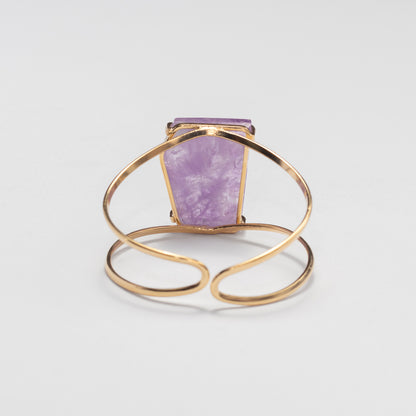 Bracelet en améthyste forme libre facettée