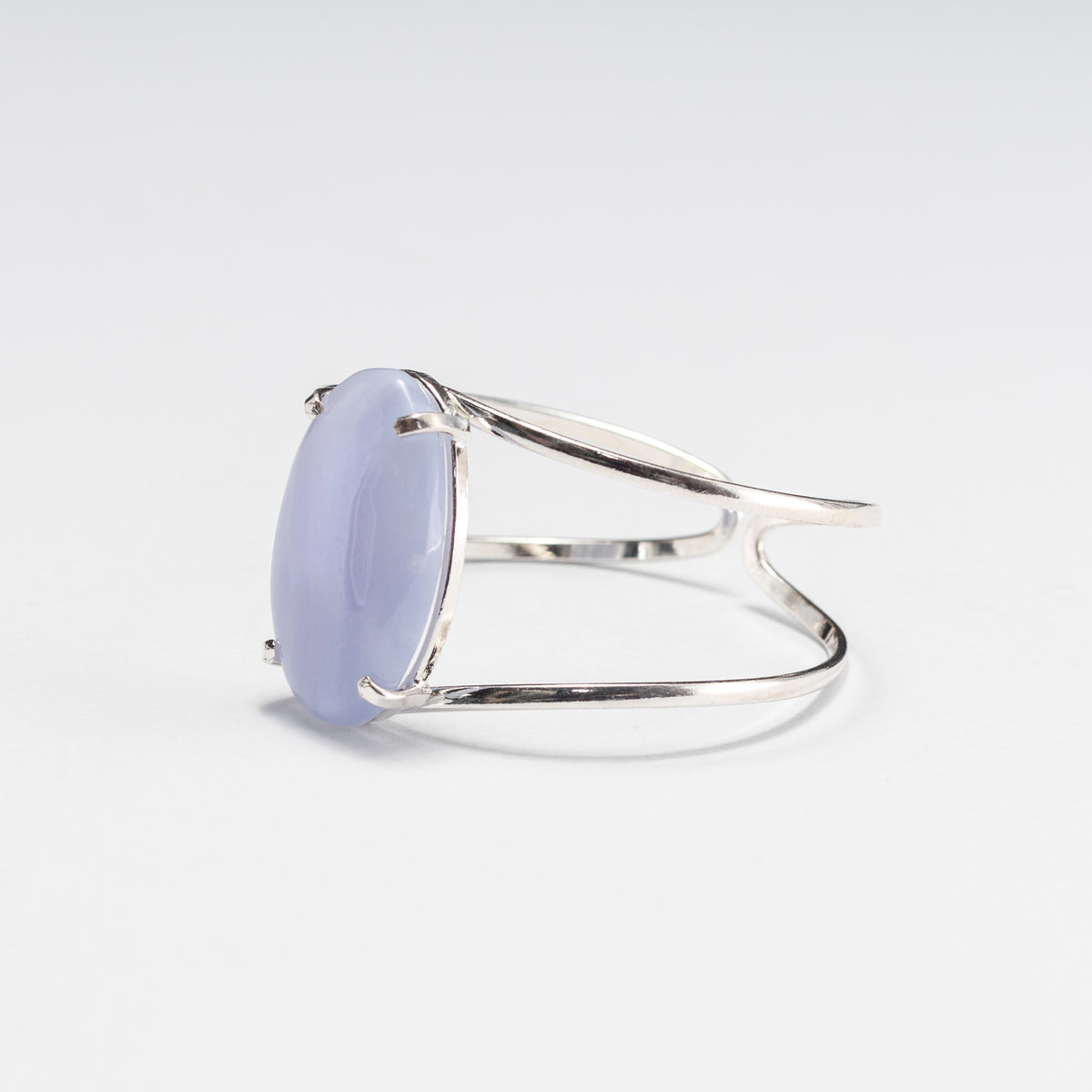 Bracelet en agate dentelle bleue