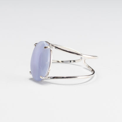 Bracelet en agate dentelle bleue