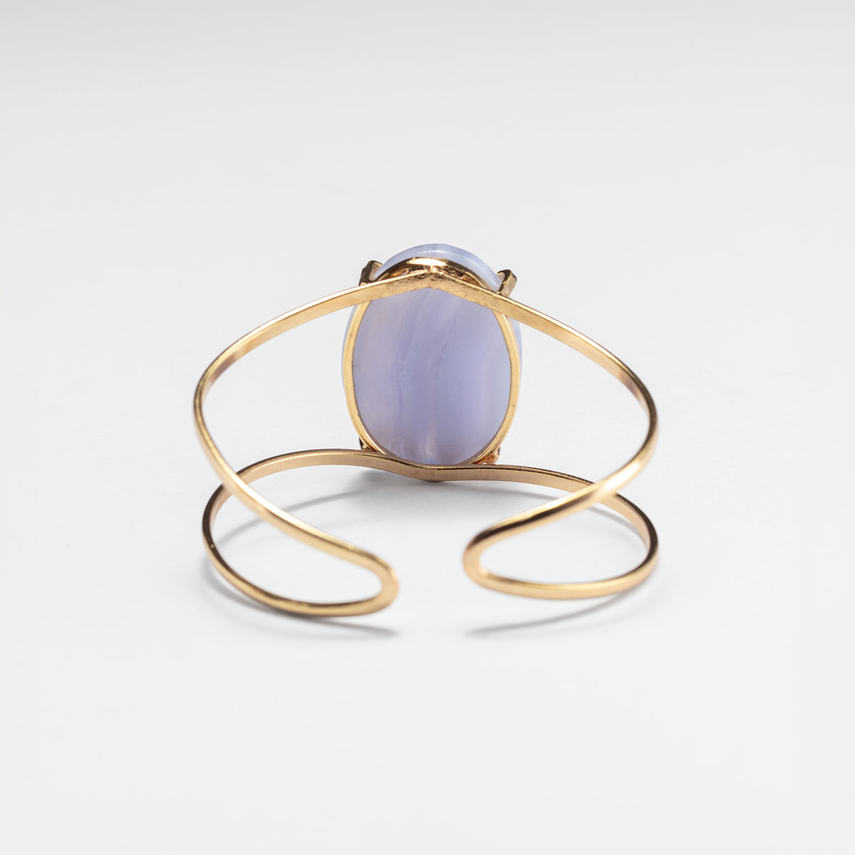 Bracelet en agate dentelle bleue