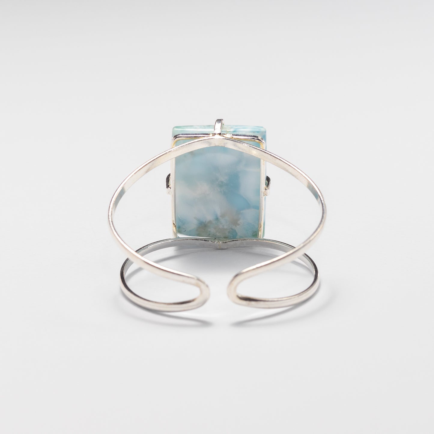Larimar rectangle cuff bracelet