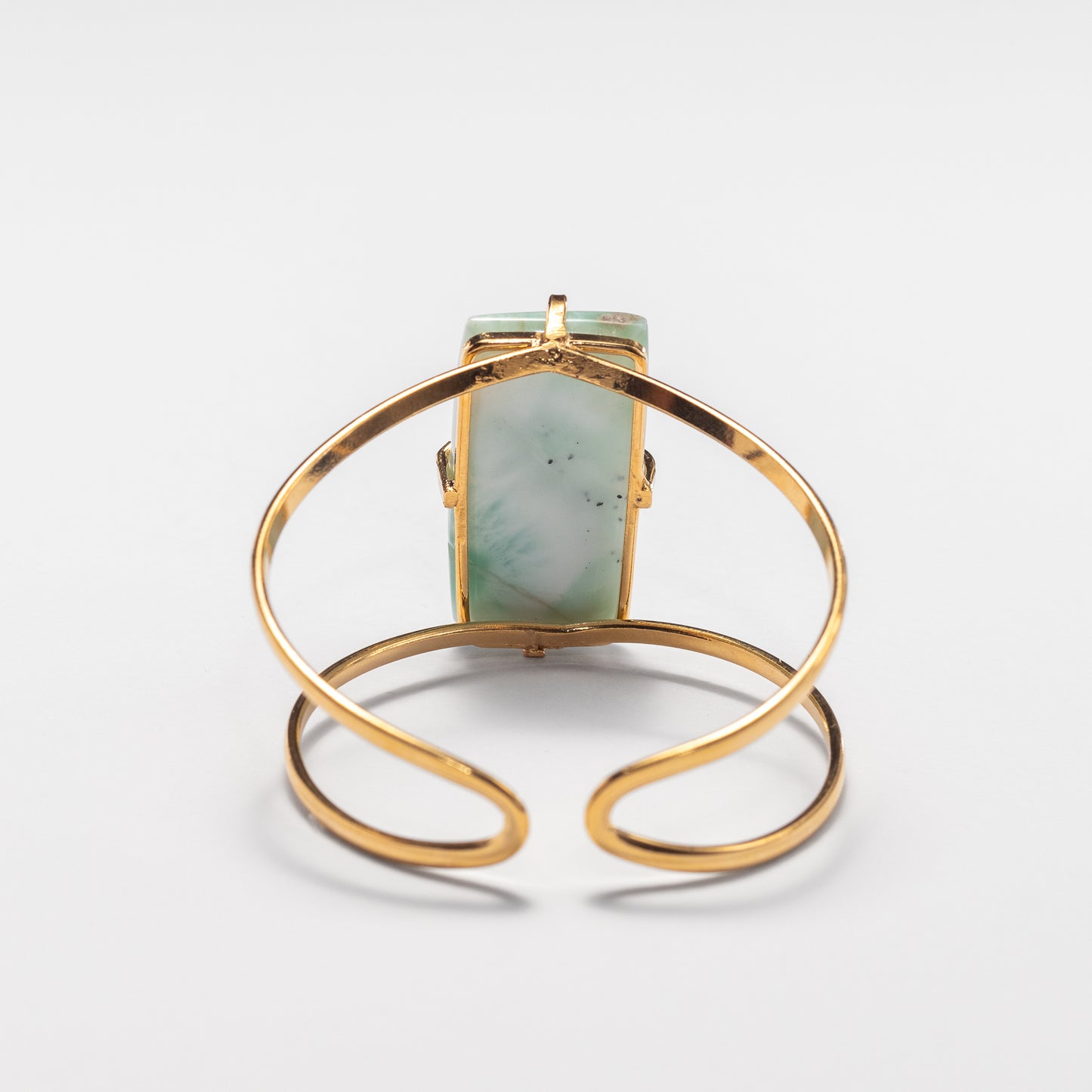 Larimar rectangle cuff bracelet