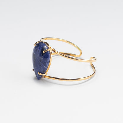 Bracelet en sodalite en forme de goutte