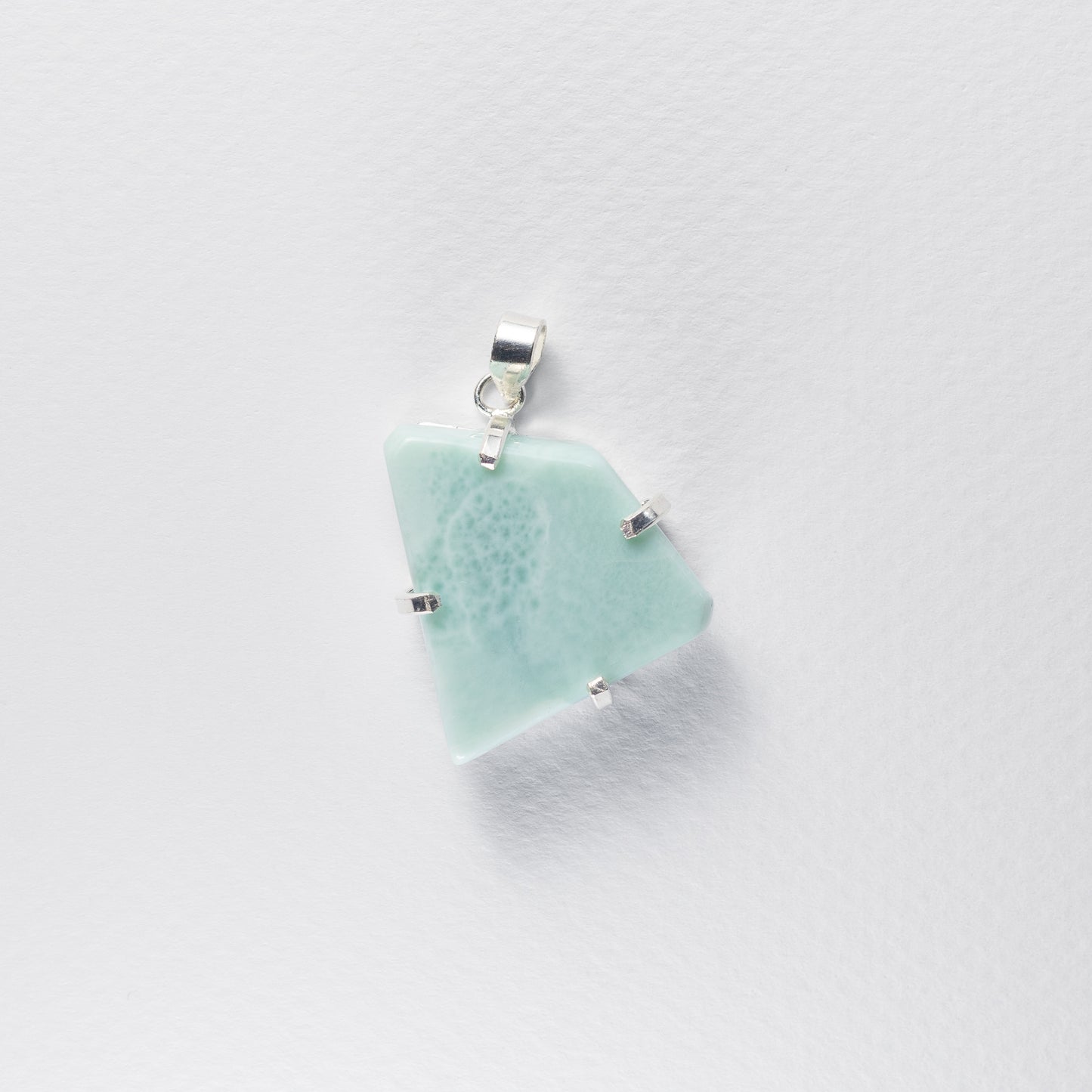 Larimar freeform pendant