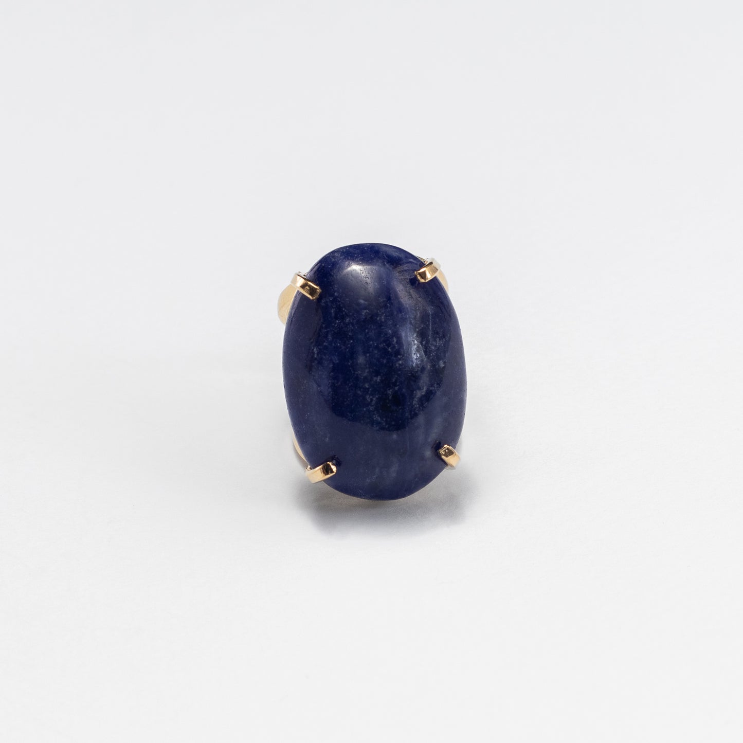 Bague statement en sodalite cabochon ovale