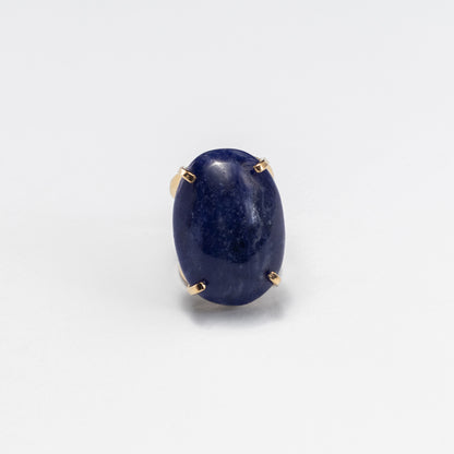 Bague statement en sodalite cabochon ovale