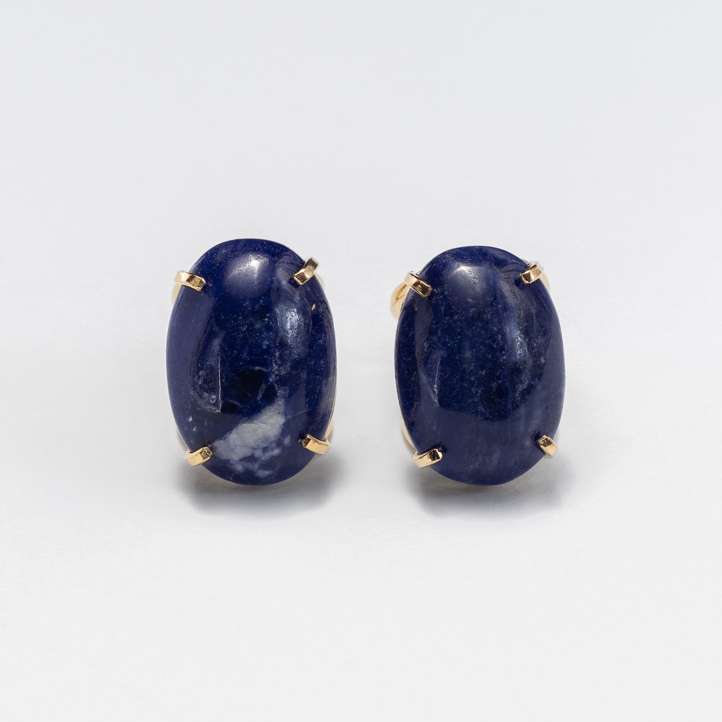 Bague statement en sodalite cabochon ovale