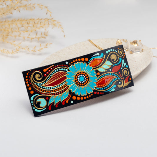 Barrette à cheveux 'Jardin du soleil'