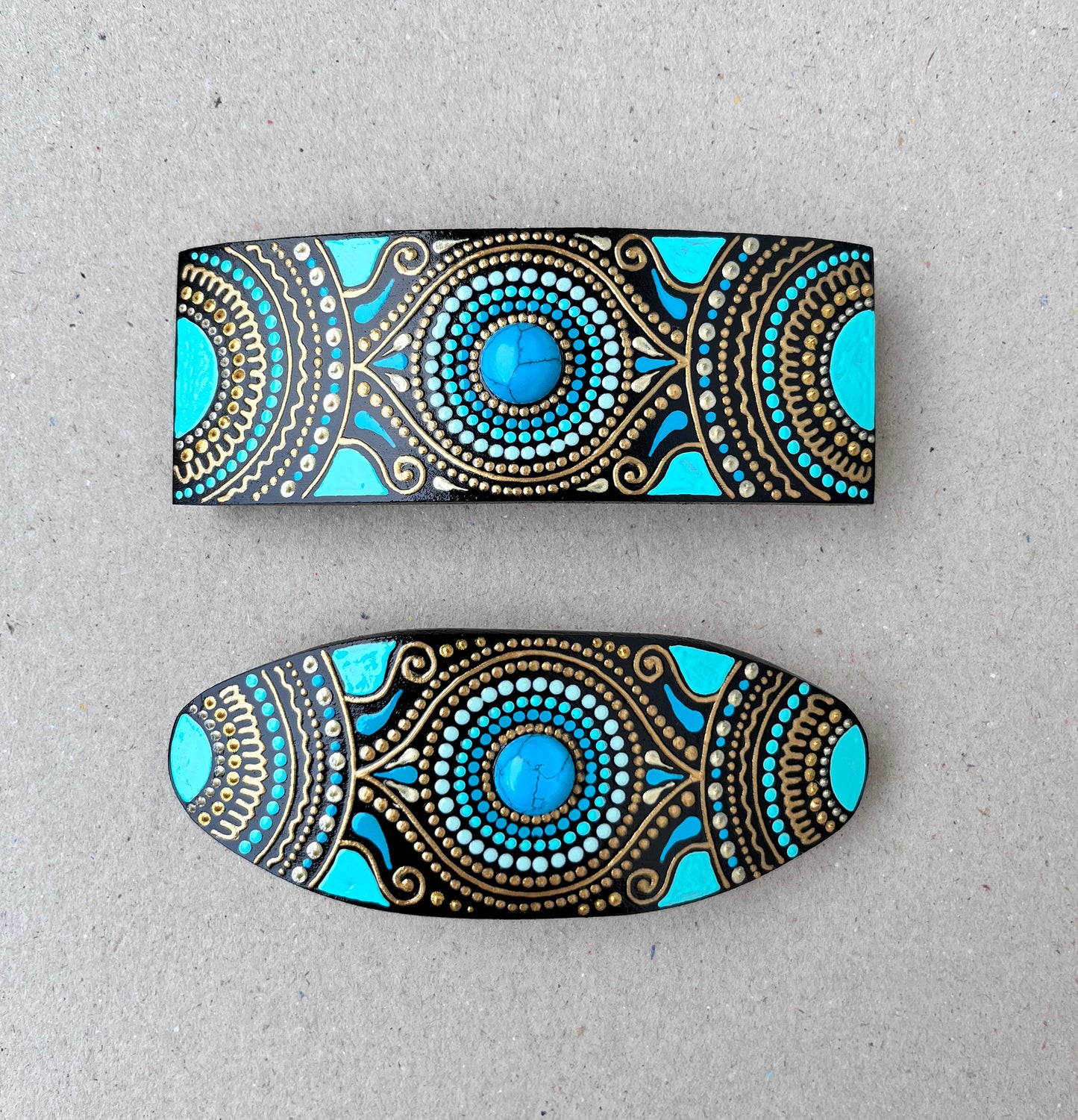 Hair Barrette 'Azure'
